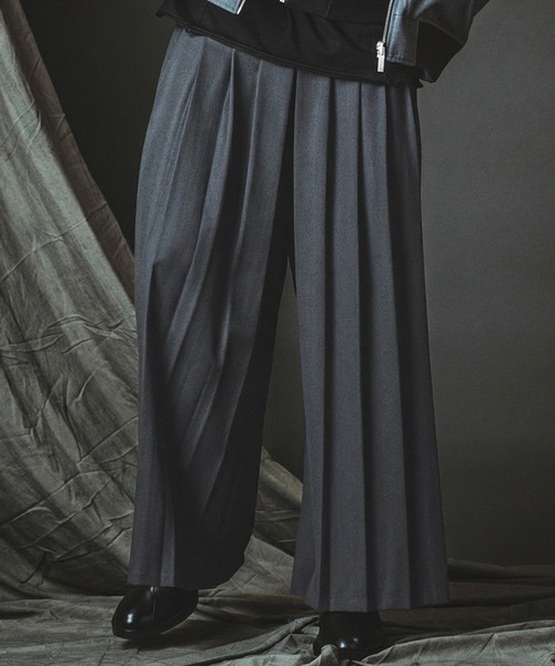 NO ID.（ノーアイディー） ワイドパンツ スラックス 「NO ID.」Hakama