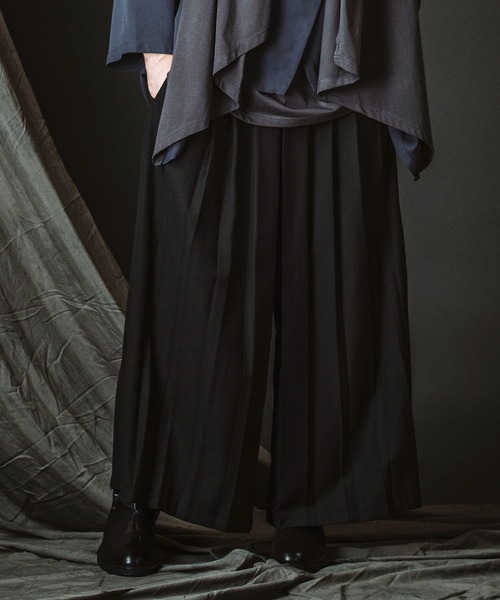 NO ID.（ノーアイディー） ワイドパンツ スラックス 「NO ID.」Hakama