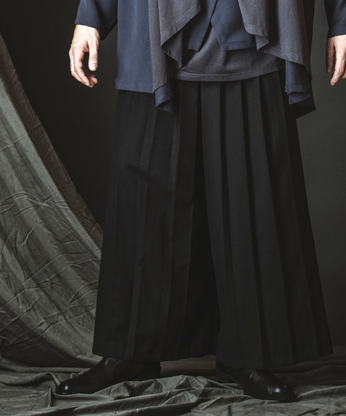 NO ID.（ノーアイディー） ワイドパンツ スラックス 「NO ID.」Hakama