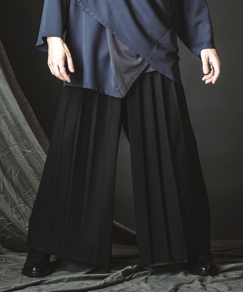 NO ID.（ノーアイディー） ワイドパンツ スラックス 「NO ID.」Hakama