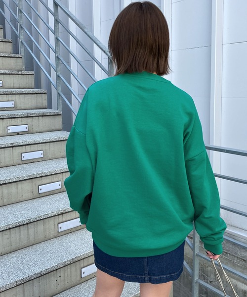 「Snap club」 スウェットカットソー M パープル メンズ_画像7