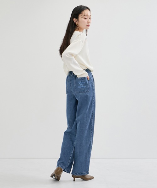LE CERCLE par rope' ジーンズ デニム デニムパンツ 刺繍入りデニム
