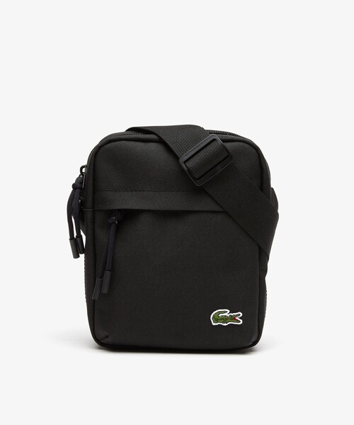 【未使用】Lacoste ブラック ショルダーバッグ 中古・古着通販】LACOSTE (ラコステ) スクエアショルダーバッグ