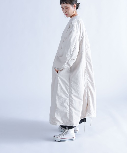 「folka」 「AUG」ノーカラーコート ONE SIZE ブラック レディース_画像5