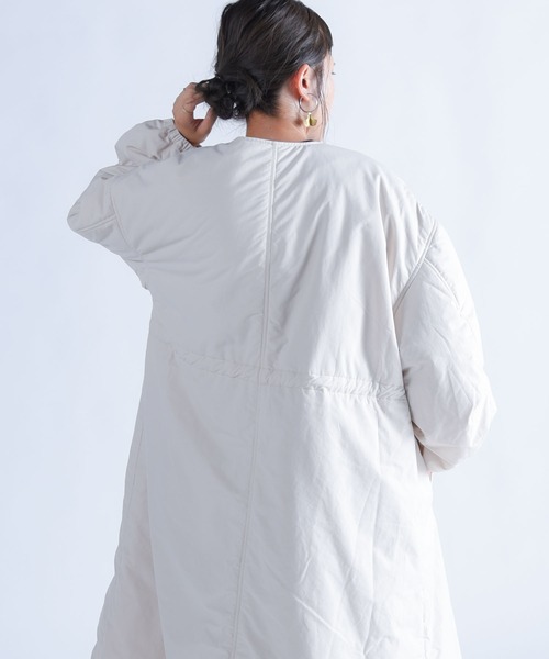 「folka」 「AUG」ノーカラーコート ONE SIZE ブラック レディース_画像6