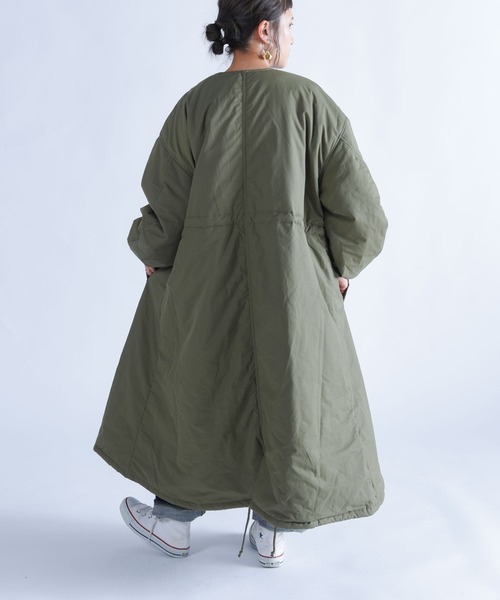 「folka」 「AUG」ノーカラーコート ONE SIZE ブラック レディース_画像7