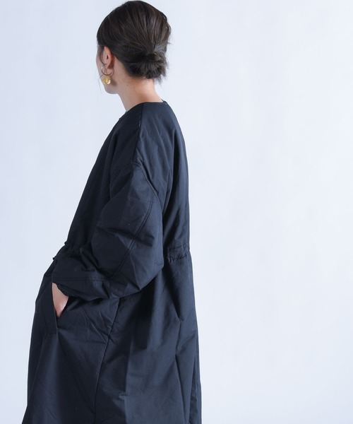 「folka」 「AUG」ノーカラーコート ONE SIZE ブラック レディース_画像8