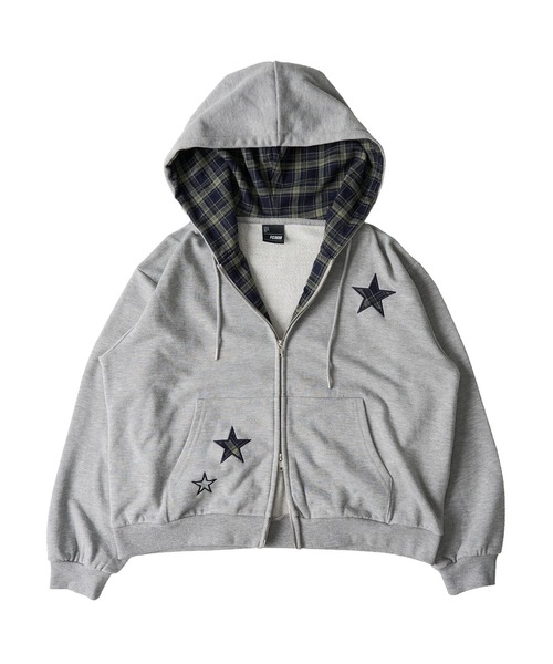 GOOD PRACTICE スター柄 パーカー フーディーセット FCMM パーカー 「日本限定」CHECK STAR HOODIE / チェックスター