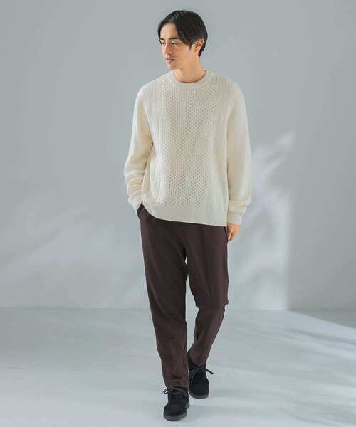 「URBAN RESEARCH ROSSO MEN」 長袖ニット LARGE オフホワイト メンズ_画像8