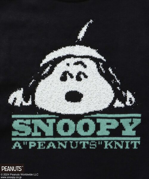 「PEANUTS」 長袖ニット X-LARGE ブラック メンズ_画像3