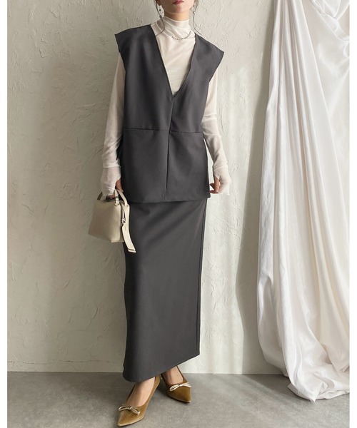 She's Closet セットアップ 入学式 卒業式 卒園式 Vネックベスト