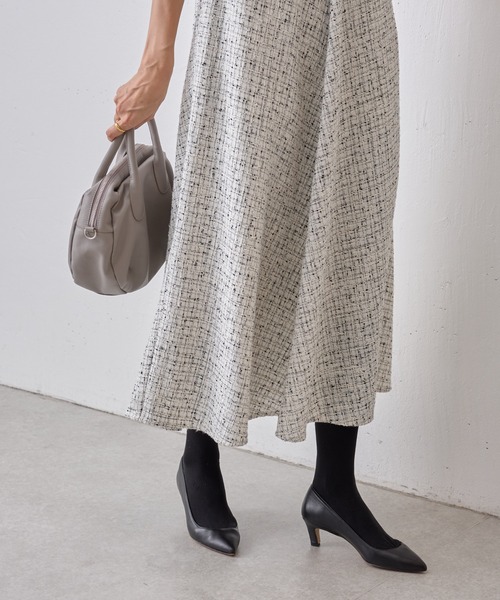「BEARDSLEY」 ノースリーブワンピース M ホワイト レディースの画像