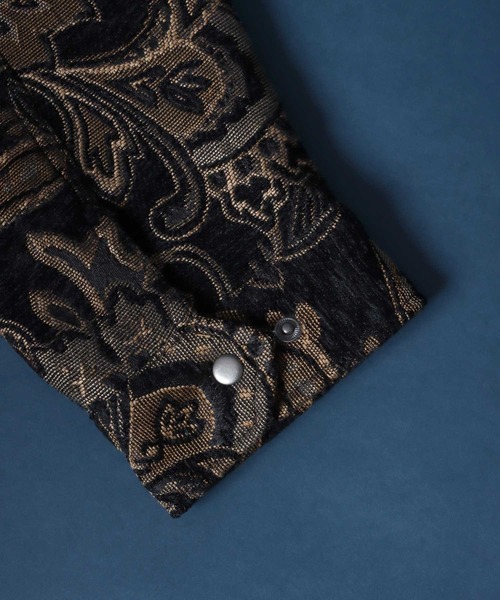 「ANPAS」 「POWER TO THE PEOPLE」ブルゾン M ベージュ メンズ_画像5