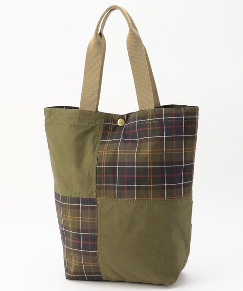 「FREAK'S STORE」 「Barbour」トートバッグ ONE SIZE オリーブ レディース