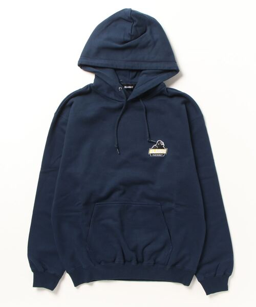「XLARGE」 プルオーバーパーカー M ネイビー メンズの画像