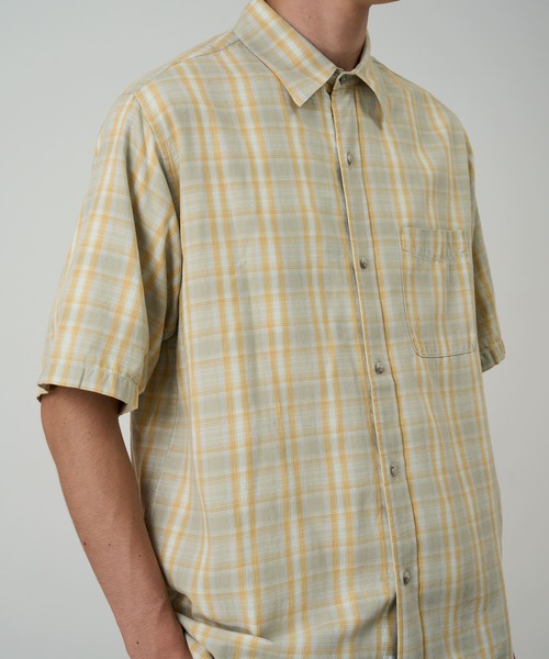 Gramicci（グラミチ） シャツ 半袖 S/S CHECKERED OMBRE SHIRT 