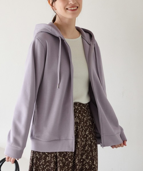 「Honeys」 「CINEMA CLUB」ジップアップパーカー S ラベンダー レディース_画像8