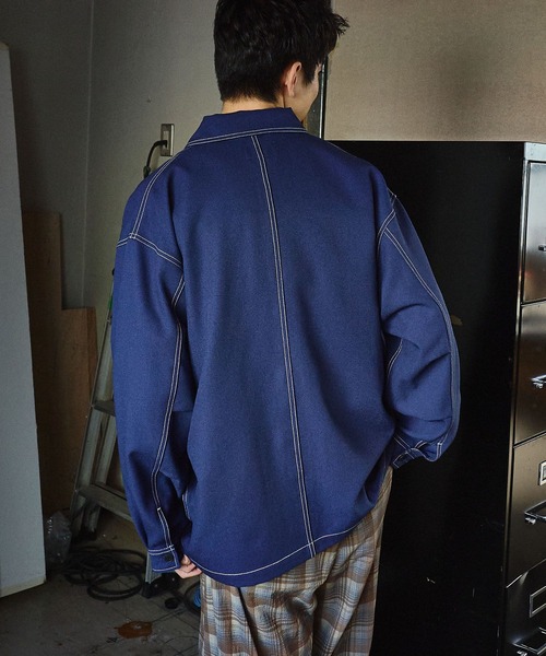 NIKOATA デニムカバーオール XL niko and…（ニコアンド） カバーオール ドライタッチカバーオール