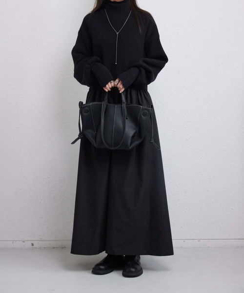 「MAISON DE THERESE」 長袖ワンピース FREE ブラック レディース_画像7