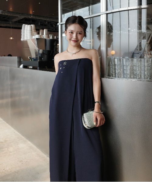 LE'RURE パンツドレス Point bijou bare rap pants : ZOZOTOWN Yahoo