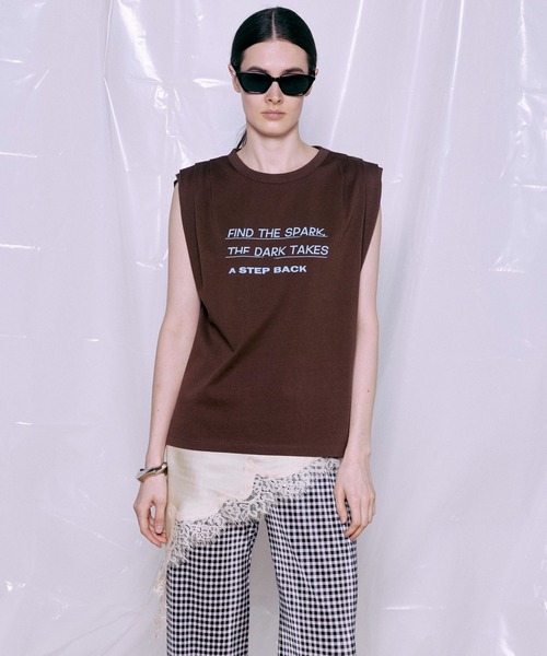 MAISON SPECIAL（メゾンスペシャル） tシャツ Tuck Print Top/タック