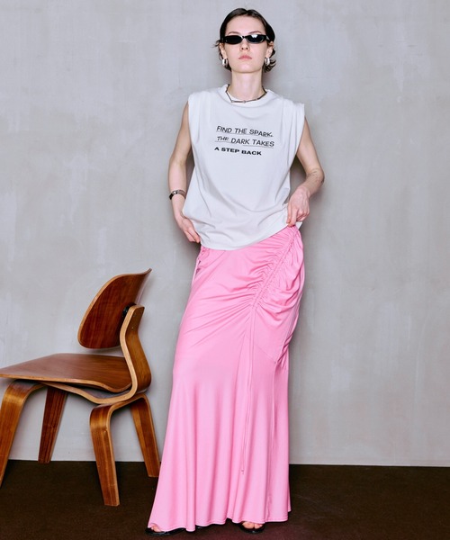 MAISON SPECIAL（メゾンスペシャル） tシャツ Tuck Print Top/タック