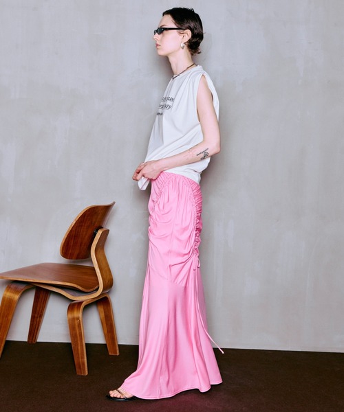 MAISON SPECIAL（メゾンスペシャル） tシャツ Tuck Print Top/タック