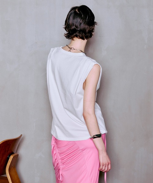 MAISON SPECIAL（メゾンスペシャル） tシャツ Tuck Print Top/タック