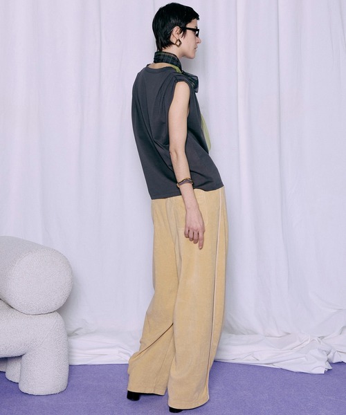 MAISON SPECIAL（メゾンスペシャル） tシャツ Tuck Print Top/タック