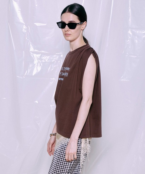 MAISON SPECIAL（メゾンスペシャル） tシャツ Tuck Print Top/タック