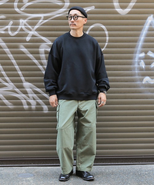 「WAIPER.inc」 スウェットカットソー L ネイビー メンズ_画像3