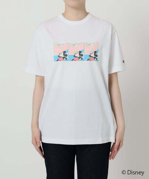 tシャツ 「追加」Champion/チャンピオン SLOBE別注 /Mickey/Donald/ Tシャツ レディースの画像