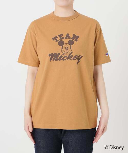 tシャツ 「追加」Champion/チャンピオン SLOBE別注 /Mickey/Donald/ Tシャツ レディースの画像
