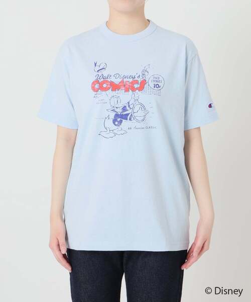 tシャツ 「追加」Champion/チャンピオン SLOBE別注 /Mickey/Donald/ Tシャツ レディースの画像