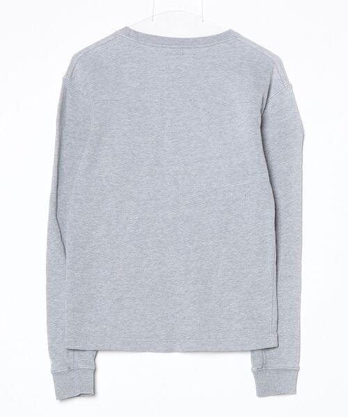 「NUMBER (N)INE DENIM」 ワンポイントスウェットカットソー S グレー メンズ_画像2