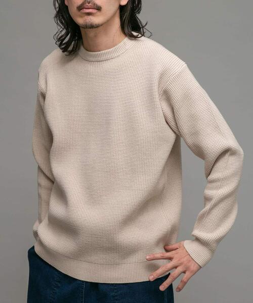 「URBAN RESEARCH Sonny Label」 長袖ニット LARGE チャコールグレー メンズ_画像5
