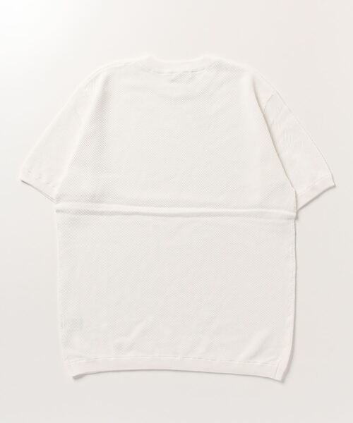 「BEAUTY&YOUTH UNITED ARROWS」 半袖ニット L ホワイト メンズ_画像2