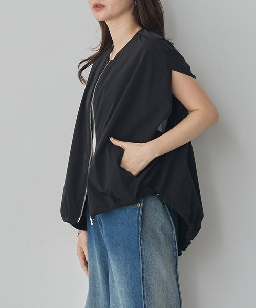 hunch（ハンチ） ブルゾン アウター 「接触冷感」Wジップ ノースリーブ
