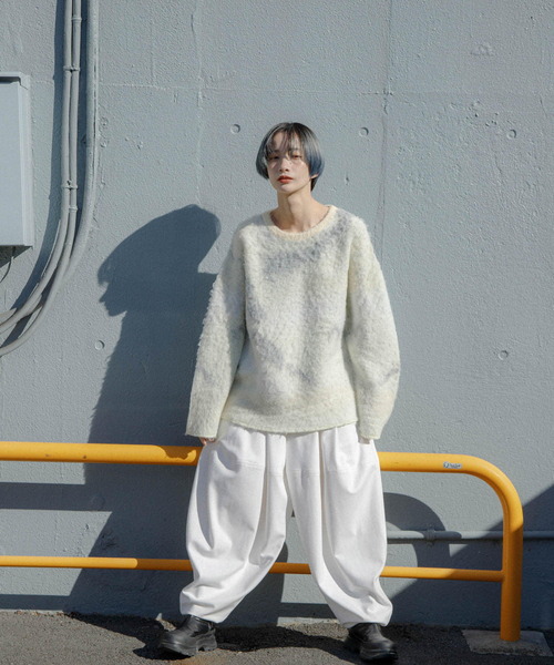 「KBF」 イージーパンツ ONE ネイビー レディース_画像5