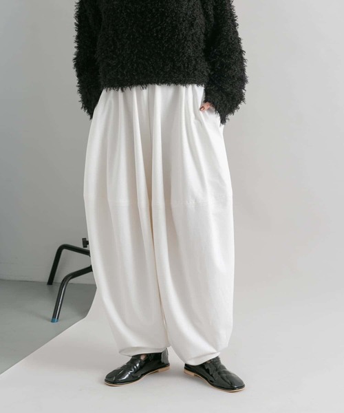 「KBF」 イージーパンツ ONE ネイビー レディース_画像6