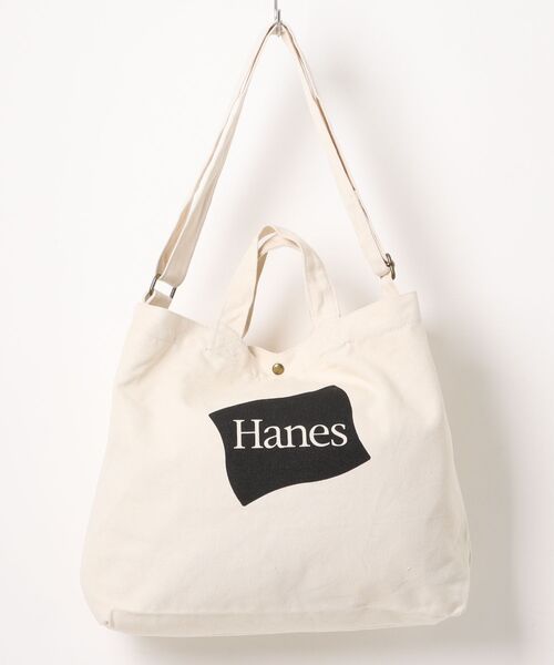 Hanes（ヘインズ） トートバッグ 「Hanes」フラッグロゴ帆布トート