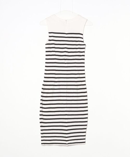 「BY MALENE BIRGER」 ボーダー柄ノースリーブワンピース X-SMALL ホワイト レディース_画像2