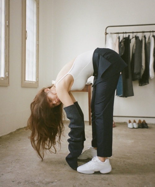 「Charles Chaton」 スラックス 34 ネイビー レディース_画像7