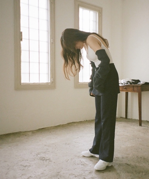 「Charles Chaton」 スラックス 34 ネイビー レディース_画像8