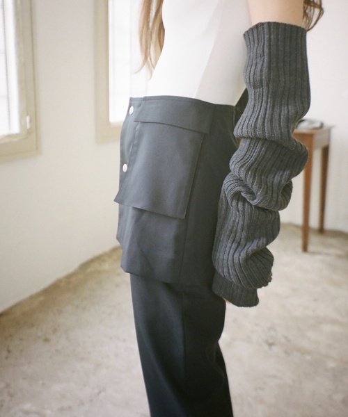 「Charles Chaton」 スラックス 34 ネイビー レディース_画像9