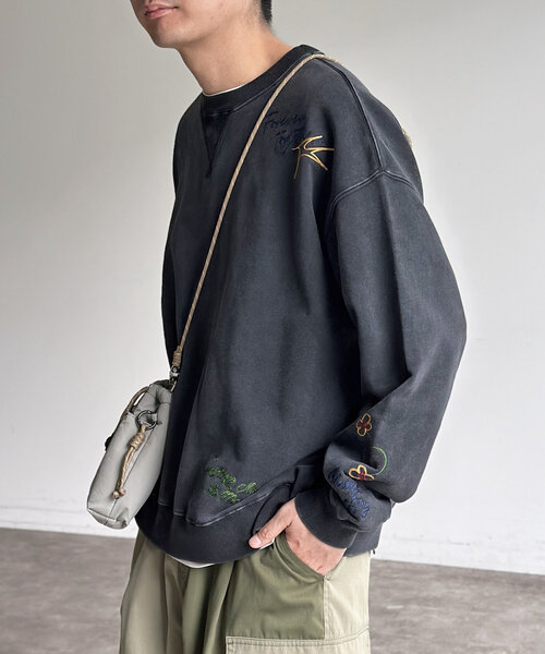 「CPCM」 長袖Tシャツ MEDIUM ネイビー メンズ_画像3