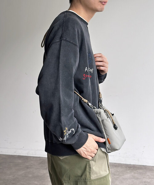 「CPCM」 長袖Tシャツ MEDIUM ネイビー メンズ_画像6