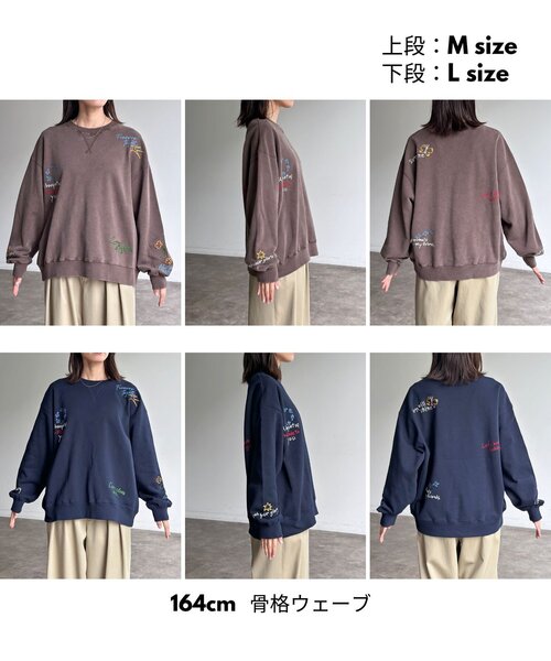 「CPCM」 長袖Tシャツ MEDIUM ネイビー メンズ_画像7