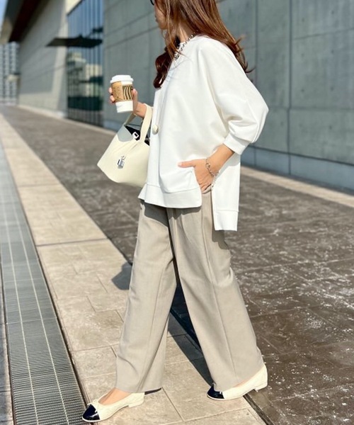 「Emma Taylor」 7分袖カットソー FREE ホワイト レディース_画像7