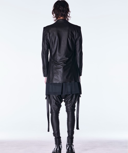 ジャケット テーラードジャケット kiryuyrik/キリュウキリュウ/Emboss Silley Jersey Layered Jacket メンズの画像